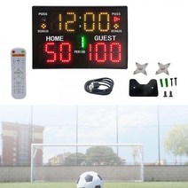 전자점수판 축구작전판 점수판 실내 배구용 탁상 디지털 점수 판 휴대용 전문 벽걸이 배터리 전원 전자, 한개옵션0