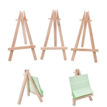 아티스트 나무 이젤 목재 웨딩 테이블 카드 스탠드 12 5x7cm 디스플레이 홀더 파티 장식 그림 1 개