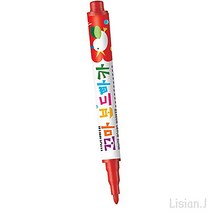 리시안제이 꼬마 보드마카 빨강 1P 윈도우마카 모나미보드마카