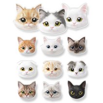 엘마 야옹 고양이 페이스 스코티시 페르시안 부착형 핑거 그립톡 거치대, 1개, 3.먼치킨 리아