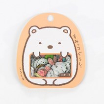 다꾸 귀여운 스미코 구라시 일기 라 스티커 팩 장식 모바일 PVC 스크랩북 DIY 포함 Escolar Papelaria, [01] WHITE