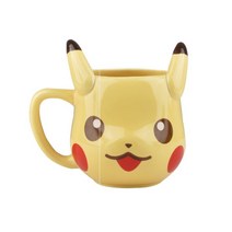 트러스트 3D 조각 피카추 머그컵 포켓몬스터 캐릭터 컵 아동 아이디어 선물 패키지 해피 컵 세트 개구쟁이 컵 세트, 피카추 해피 컵 숟가락