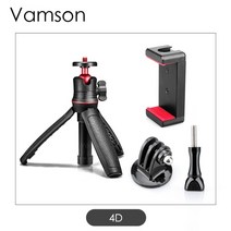 휴대폰 삼각대 알루미늄 확장형 폴 셀카 스틱 모노포드 마운트, 4d