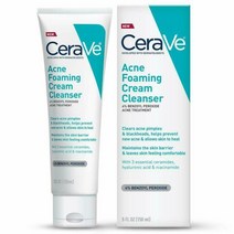 Cerave Acne 포밍 크림 클렌저 4% 벤조일 퍼옥사이드 5온스