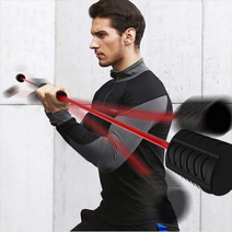 케이알글로벌플렉스바/헬스바/분리형/진동바/탄력봉/코어운동/트레이닝/근력운동/근육강화/전신운동/바디블레이드 진동빠른배송, 레드