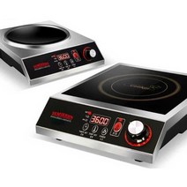 업소용 식당 인덕션 3500w 1구 렌지 주방 전기 화구, 3600w 올스틸 바디 플랫 인덕션