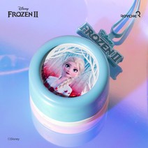 겨울왕국 엘사 캐릭터 날개없는 휴대용 목걸이 선풍기, 디즈니 목걸이 선풍기 겨울왕국