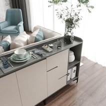 소파뒤수납장 거실가구 칸막이긴테이블 찬장, 1.8미터/3도어 문 4개
