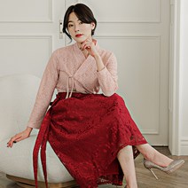 특별함을 갖춘 생활한복을 더한 퓨전 명절 의상 상의 다이아 저고리