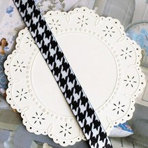 총각원단) 폴리양면마스크스트랩리본테이프]하운드체크 (1491674) c3