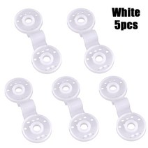 원터치 그늘막 글램핑 텐트 4인용 햇빛 가리개 그물 클립 정원 도구 온실 천 고정 클램프 플라스틱 그로밋 울타리 설치 후크 5 개, [01] Black 5pcs