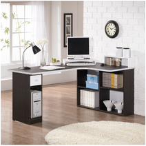 기억자책상 사무실코너형 업무용 넓은 서재책상 서랍있는 기역자 라운드형 고시생 ㄱ자 긴책상, 화이트