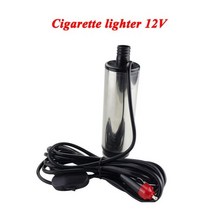 진공 펌프 30L 분 12 볼트 24 DC 전기 잠튜닝 이송 연료 오일 디젤 등유 물 하수 메탄올 폼 페병, Cigarette lighter 12