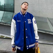 빈티지 힙합 패션 바시티 자켓 가을 겨울 야구 정장 캐주얼 커플 학교 아우터 G 70