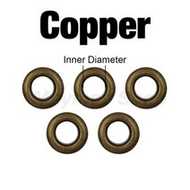 100 세트 4mm 아일렛 그로멧 와셔 금속 라운드 아이 링 수리 신발 가방 의류 벨트 모자 Leathercraft 액세서리, Copper