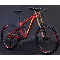오프로드 산악자전거 MTB 다운힐전용 유압식 디스크브레이크 더블서스펜션, 27.5인치, 스탠다드 레드 11단