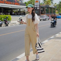 봄여름 얇은 점프슈트 캐주얼 패션 여성 바지 기질 고급스러운 여성복