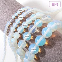 비즈아이 [5-077]원석(라운드) 4/6/8/10/12mm 오팔/문스톤 [0.5줄], 6mm