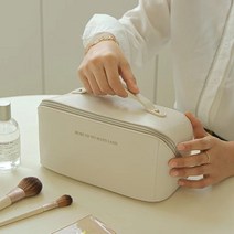 누리아트 럭셔리 화장품 파우치, 브라운