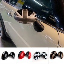미니 쿠퍼 r50 r52 r53 백미러 사이드 윙 미러 스티커 커버 캡 유니온 잭 자동차 스타일링 용 2pcs, 빨간색, 오른손 운전