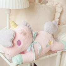 유니콘 택배 환상적 투스타 털융 인형 엎드리는 망아지 티슈뽑기 장난감 선물 ., C01-길이 50cm, T04-티슈뽑기 핑크