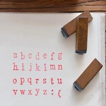 알파벳도장 이니셜 다이어리 꾸미기 패브릭 우드 스탬프, 영문대문자스템프, 영문대문자스템프