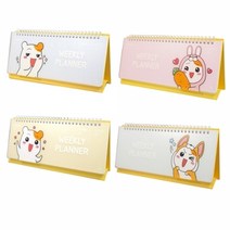 에비츄PP탁상용위클리플래너(EB)1박스96개입 스케줄러 스터디플래너 다이어리 먼슬리플래너 노트, ##혼합#