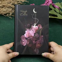 플래너 독서노트 224 페이지 양장본 일기 아름다운 꽃 컬러 일러스트 귀여운 노트북 학생 의제 메모장, [01] Moon and Ballet A