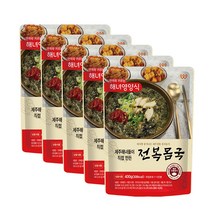 제주 전복 몸국 400g x 5팩 제주특산물 제주도몸국 해장국 모자반, 5개