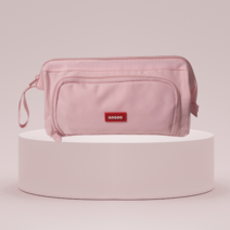 글로벌엔터랭크 간편 휴대성 대용량 파우치필통 고등학생 중학생 대학생필통 신학기필통 정리케이스, 다층분리-화이트