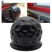 카라반 캠핑카 트레일러 연결 고리 장치 견인 바 캡 히치 볼 커버 캐러밴 트럭 보호 50Mm 고무 블랙 유니, one option, one option