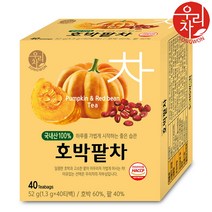 송원 호박팥차 40T 호박차, 1.3g, 40개