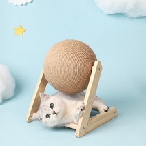 고양이구름다리 소형캣타워 원목캣타워 최신 고양이 장난감 대화형 스크래처 보드 사이잘 로프 공 발 애완, 03 L type_02 Large(16cm)