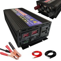 차량 용 인버터 전원 12 220v 순수 사인파 4000W 2000W 3000W 전압 변환기 DC 12V 24V 48V ~ 110V 240V AC 자동차 공급 장치, CHINA, 24V + 110-120V 60Hz