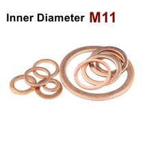 고무바킹 고무패킹 캡 실리콘패킹 구리 플랫 와셔 M11 씰 가스켓 내경 11mm 씰링 링 얇은 시트 T3 레드, 18 11x23x1.5  (5pcs), 18 11x23x1.5  (5pcs)