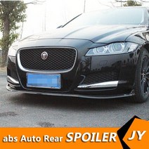 재규어 XF/XFL ABS 리어 범퍼 디퓨저 프로텍터 2018-2 재규어 XE/XEL 바디 키트 범퍼 리어 프론트 셔블 립, 03 water carbon