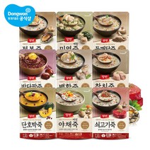 동원 양반 파우치죽 420g 9종 6개 골라담기 호박 야채 참치 쇠고기 밤단팥 백합 전복 미역 들깨닭, 2. 양반 버섯 야채 파우치죽 420_9. 양반 들깨닭