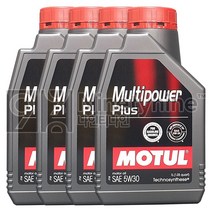 모튤 멀티파워 플러스 5W30-1L 4개 엔진오일 합성유 SP등급 가솔린 휘발유 LPG 경유 디젤, 5w30