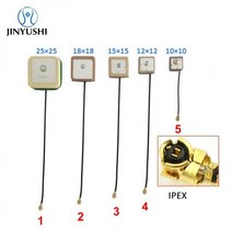 2Pcs GPS 안테나 BDs 내장 활성 세라믹 5cm 케이블 UAV 공중 포지셔닝을위한 강력한 고 이득 28dBi RHCP IPEX U.FL, No.2 18x18x7mm