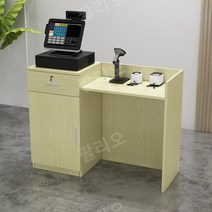 안내데스크 카운터책상 리셉션 계산대 인포 제작, 100x80x42cm, D.화이트 메이플