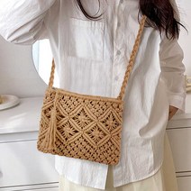 여름 휴가 가방 라탄 미니백 여성 나들이 크로스백