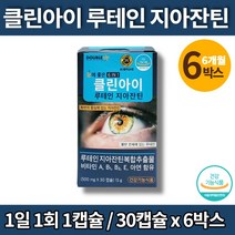 지아잔틴 비타민a 비타민e 눈 루테인 제아잔틴 빌베리 플러스 고르는법 눈피로 영양제 로테인 루데인 루테이 우테인 비타민b1 아연, 6박스