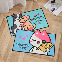 핫템 빨아쓰는 규조토 발매트 욕실매트 2개 1세트, 러브도그