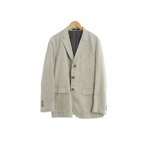 mvio 베이지 하운드체크 면혼방 자켓 남자 9731