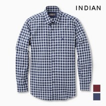인디안 INDIAN 클래식 중체크 셔츠_MITNLTF8321