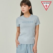 게스 게스 여성 스티치포인트 게스로고 반팔티 ON2K0551