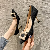 하이힐 힐 미들굽 여자 명품구두 발편한 웨딩 슈즈 220 250 5cm 7cm