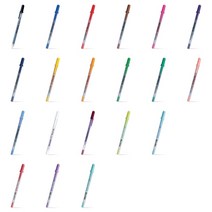 사쿠라 겔리롤 20색 전색상 파인 0.6mm 젤리롤 젤펜 겔펜 젤리펜 수성 잉크 볼펜, 레드