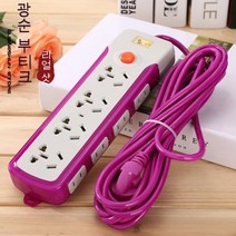 T [방수 소켓] 와이어 플러그인 스트립 와이어 견인 라인 전원 장치 배선 접지 스톨이있는 안전 방폭 플러그인 보드, 36홀 * 5미터