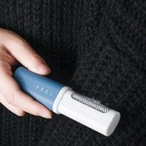 휴대용 미니 보풀제거기 먼지 클리너 강아지털제거기 돌돌이 코트, 블루
